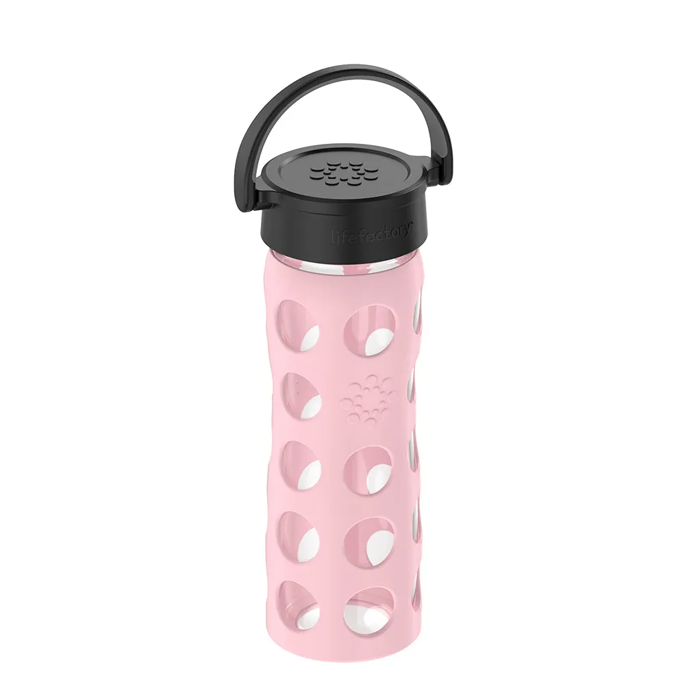 16oz Glass Water Bottle with Silicone Sleeve and Classic Cap