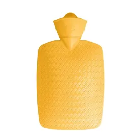 Classic 1.8L Orange Wicker Hot Water Bottle - Rubberless