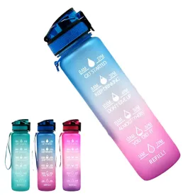 1L Multi-Colored Water Bottles