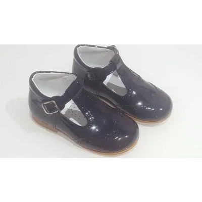 6271 Navy T-Bar Shoe