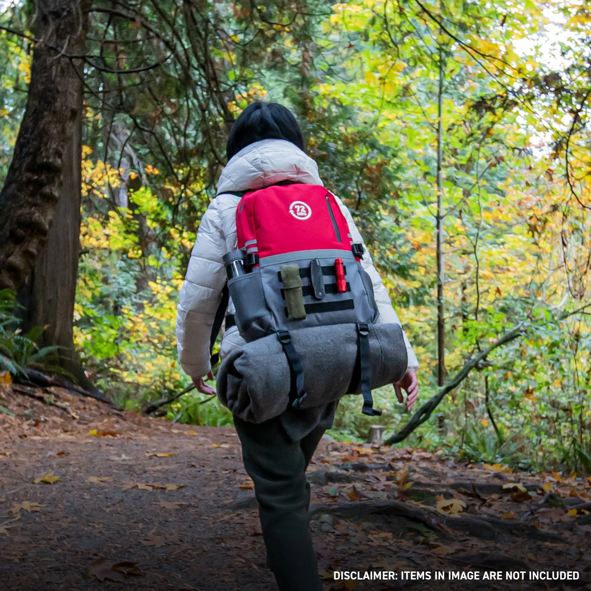 72HRS Red Deluxe Backpack