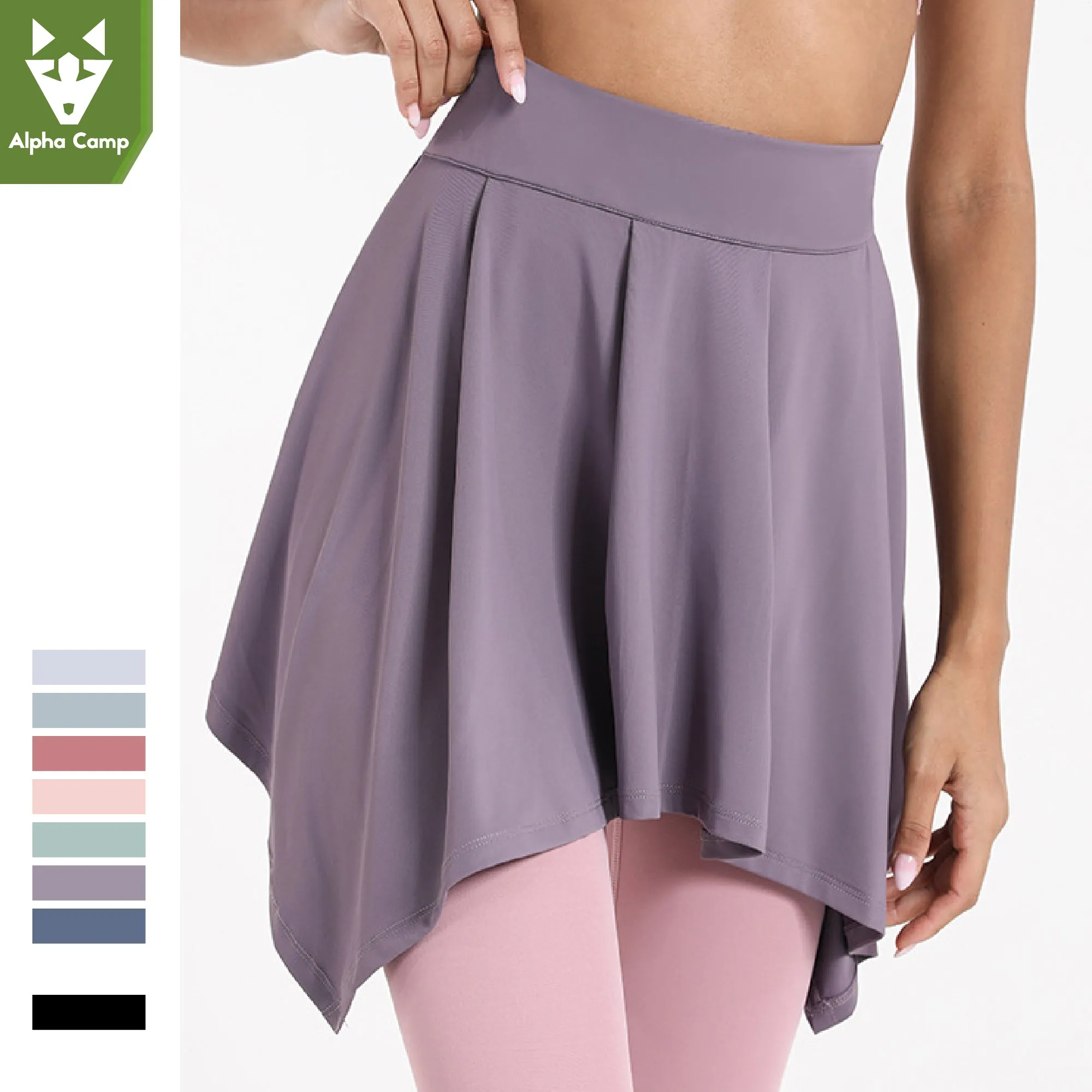 ALPHA CAMP Sports skirt Sports Fitness Yoga skirt cover buttocks slim skirt dance ballet short skirt Yoga clothes