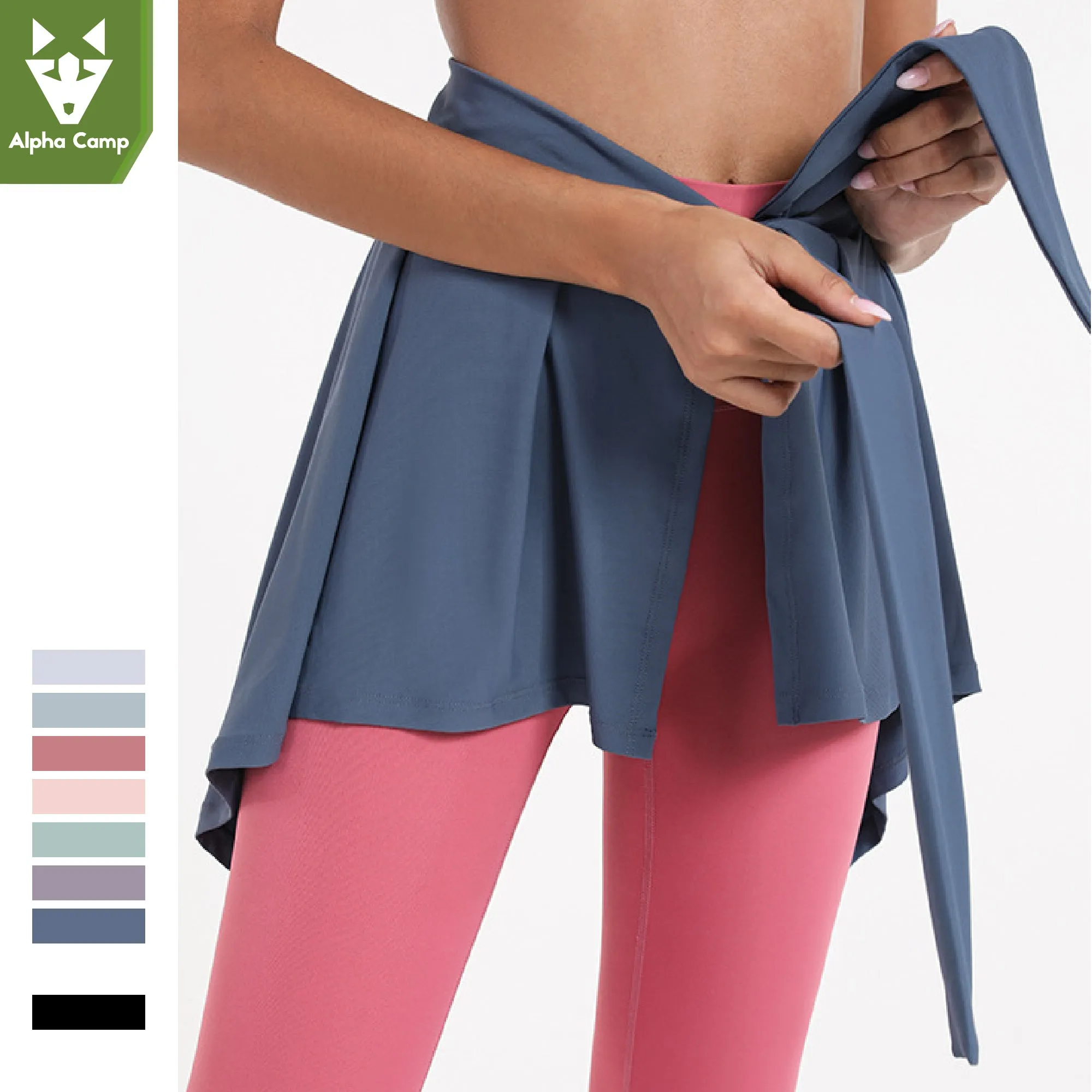 ALPHA CAMP Sports skirt Sports Fitness Yoga skirt cover buttocks slim skirt dance ballet short skirt Yoga clothes