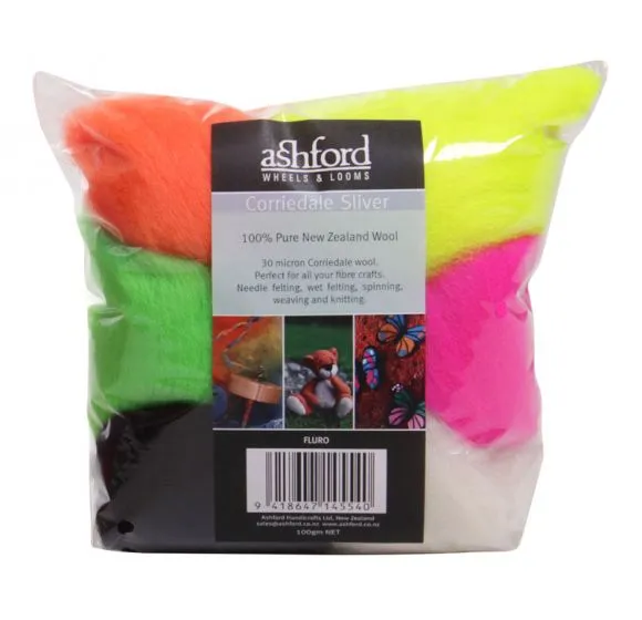 Ashford Corriedale Fibre 100g Bags