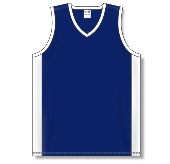 Athletic Knit (AK) B2115M-216 Mens Navy/White Pro Basketball Jersey