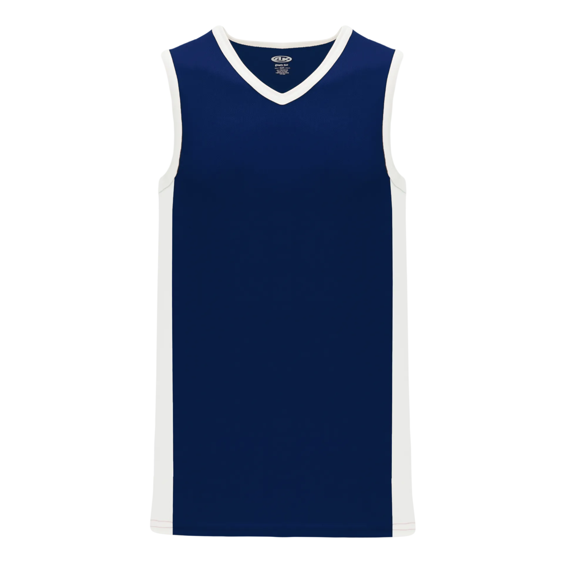 Athletic Knit (AK) B2115M-216 Mens Navy/White Pro Basketball Jersey