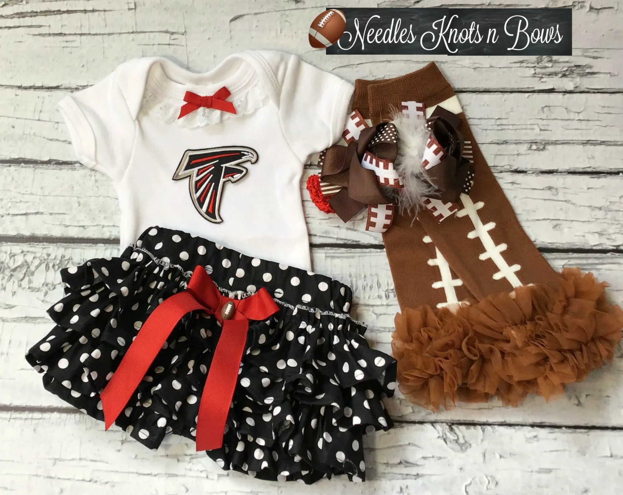 Baby Girls & Toddlers Atlanta Falcons Game Day Football Outfit