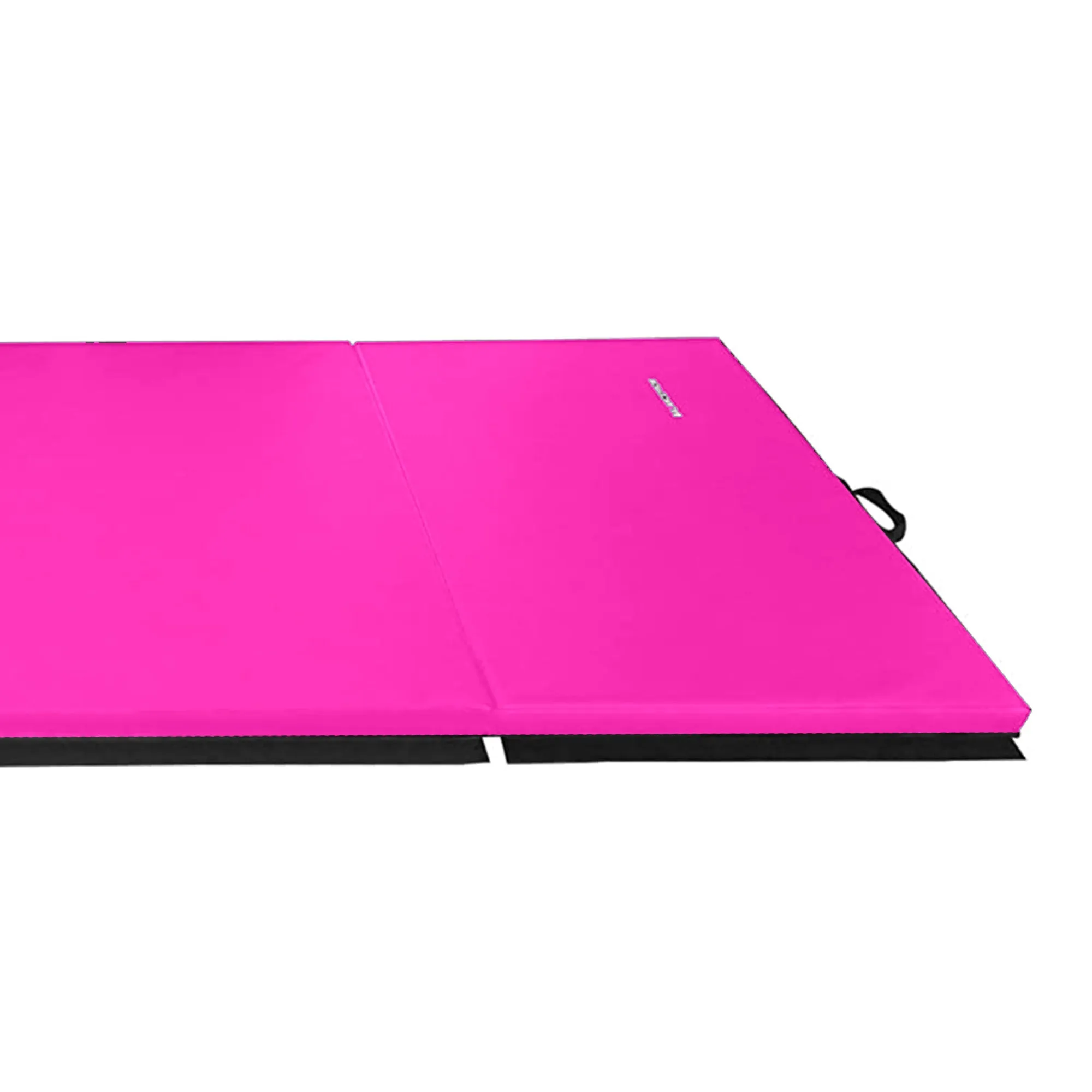 BalanceFrom 4' x 8' x 2" All Purpose Folding Fitness Gym Mat, Pink (Open Box)