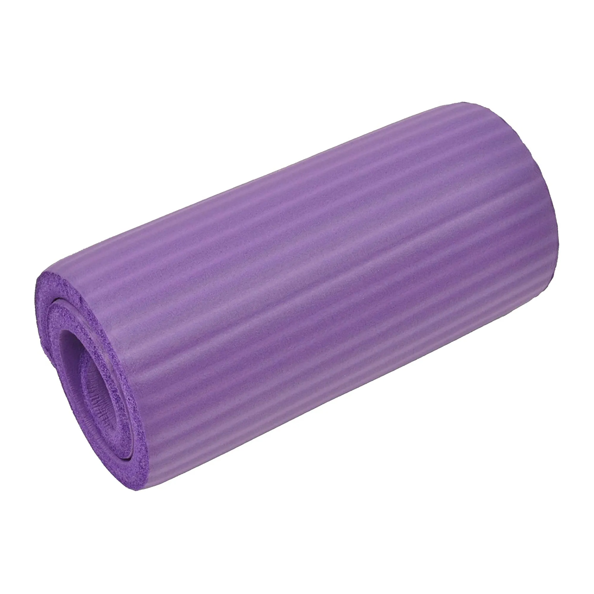 BalanceFrom Fitness GoYoga  71x24in Exercise Yoga Mat w/Knee Pad & Strap, Purple