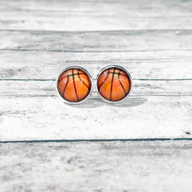 Basketball Stud Earrings (GOLD OR SILVER)