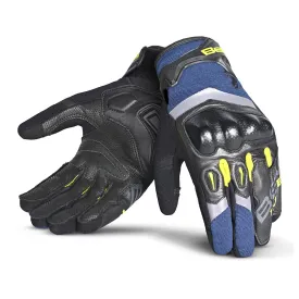 BELA - Daring  Racing Motorbike Gloves - Blue Yellow Black