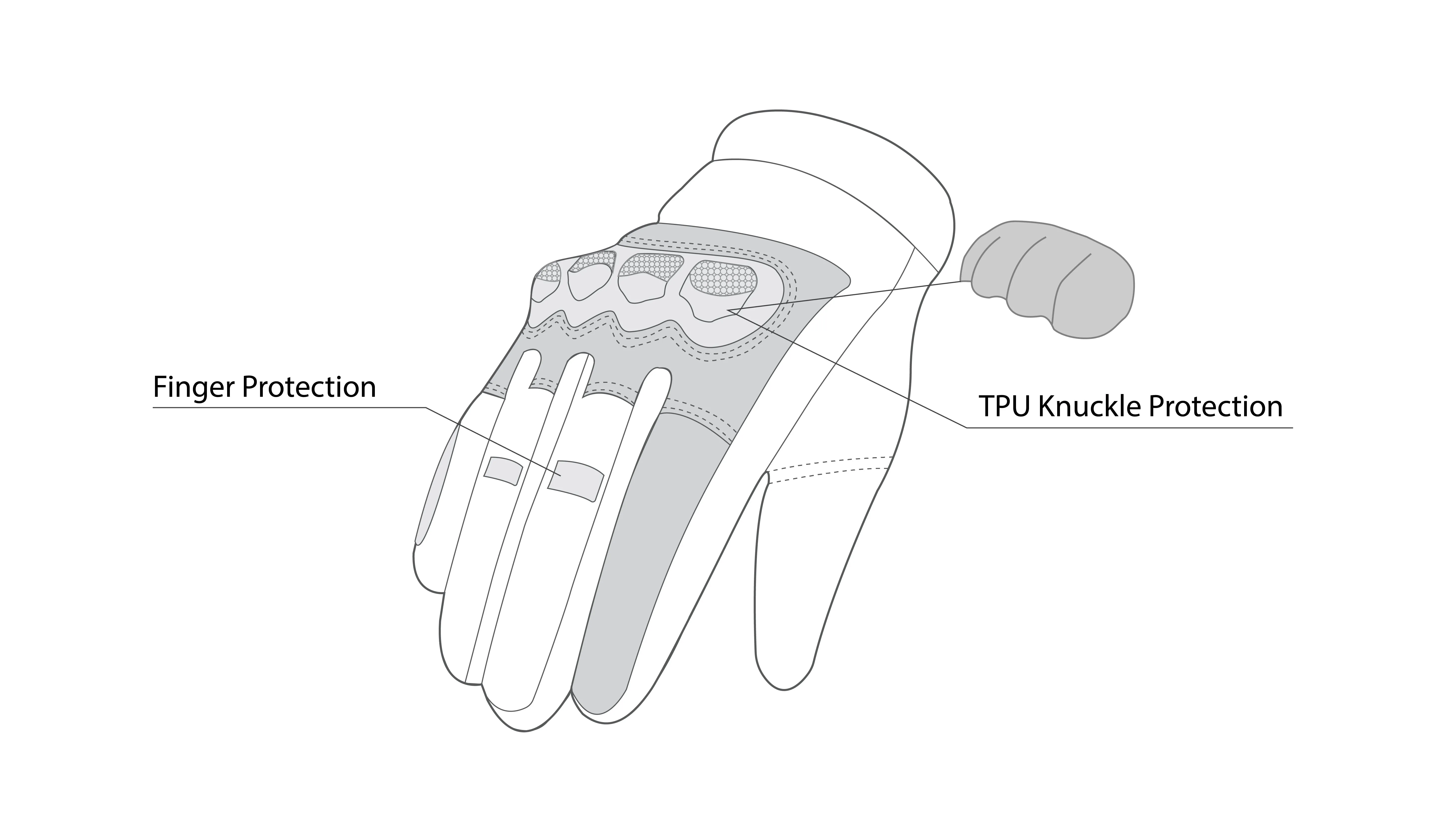 BELA Tracker Motorbike Gloves Black Red