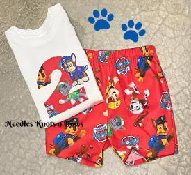 Boys Paw Patrol 2nd Birthday Outfit