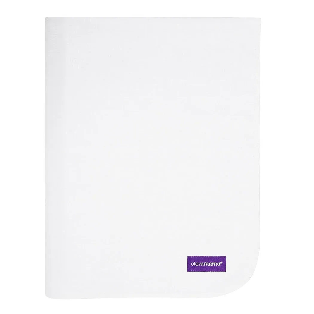 ClevaMama Tencel Toilet Training Sleep Mat (White) - 90x70cm