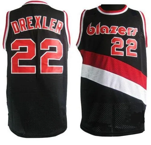 Clyde Drexler Trailblazers Throwback Basketball Jersey