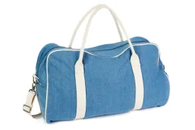 Contrast Canvas Bag - Jean Blue/Natural