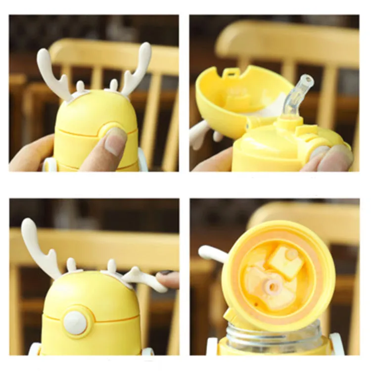 Deer Straw Bottle | Pink Rabbit