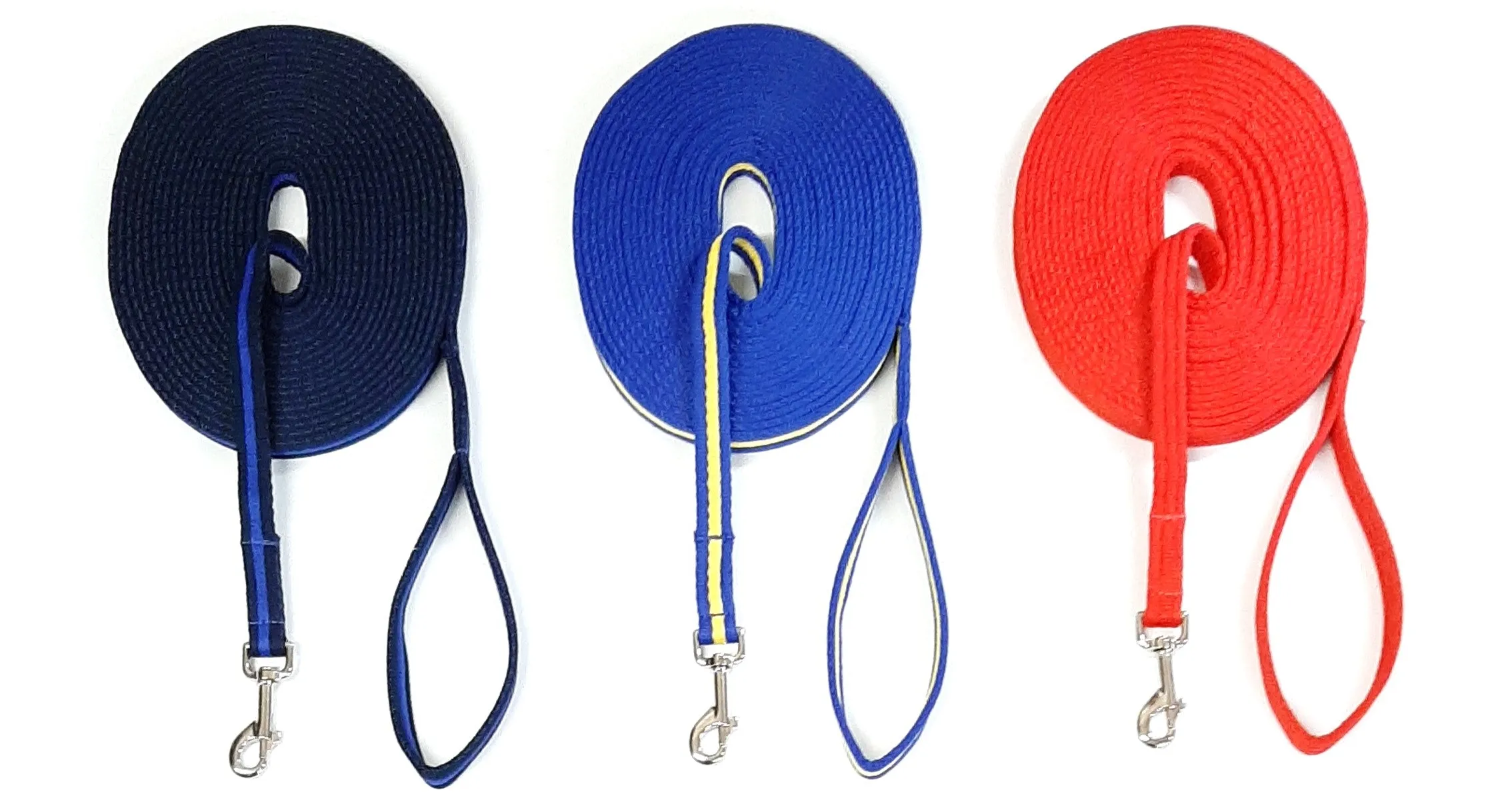 Dog Training Lead 5ft - 30ft Walking Leash Soft Strong 20mm Air Webbing