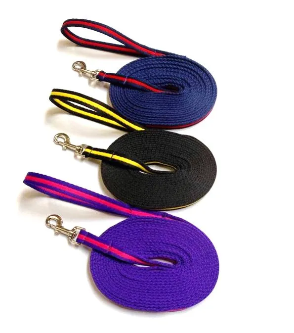 Dog Training Lead 5ft - 30ft Walking Leash Soft Strong 20mm Air Webbing