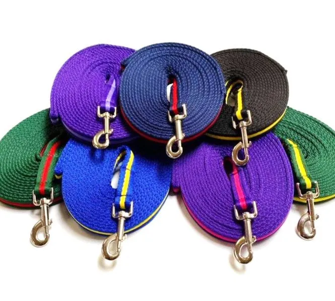 Dog Training Lead 5ft - 30ft Walking Leash Soft Strong 20mm Air Webbing