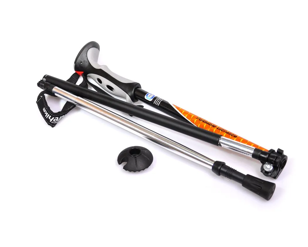 Folding Hiking Stick - Orange