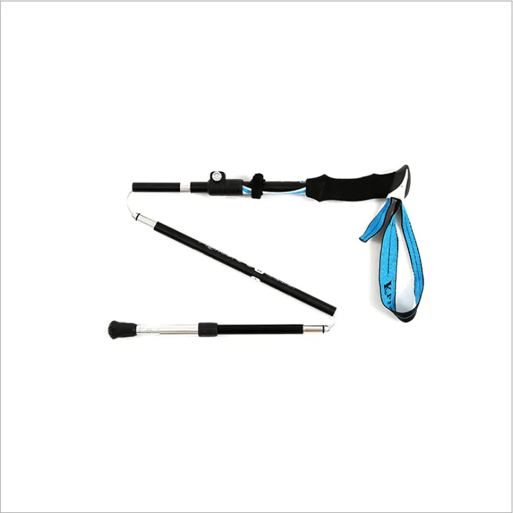 Folding telescopic trekking pole