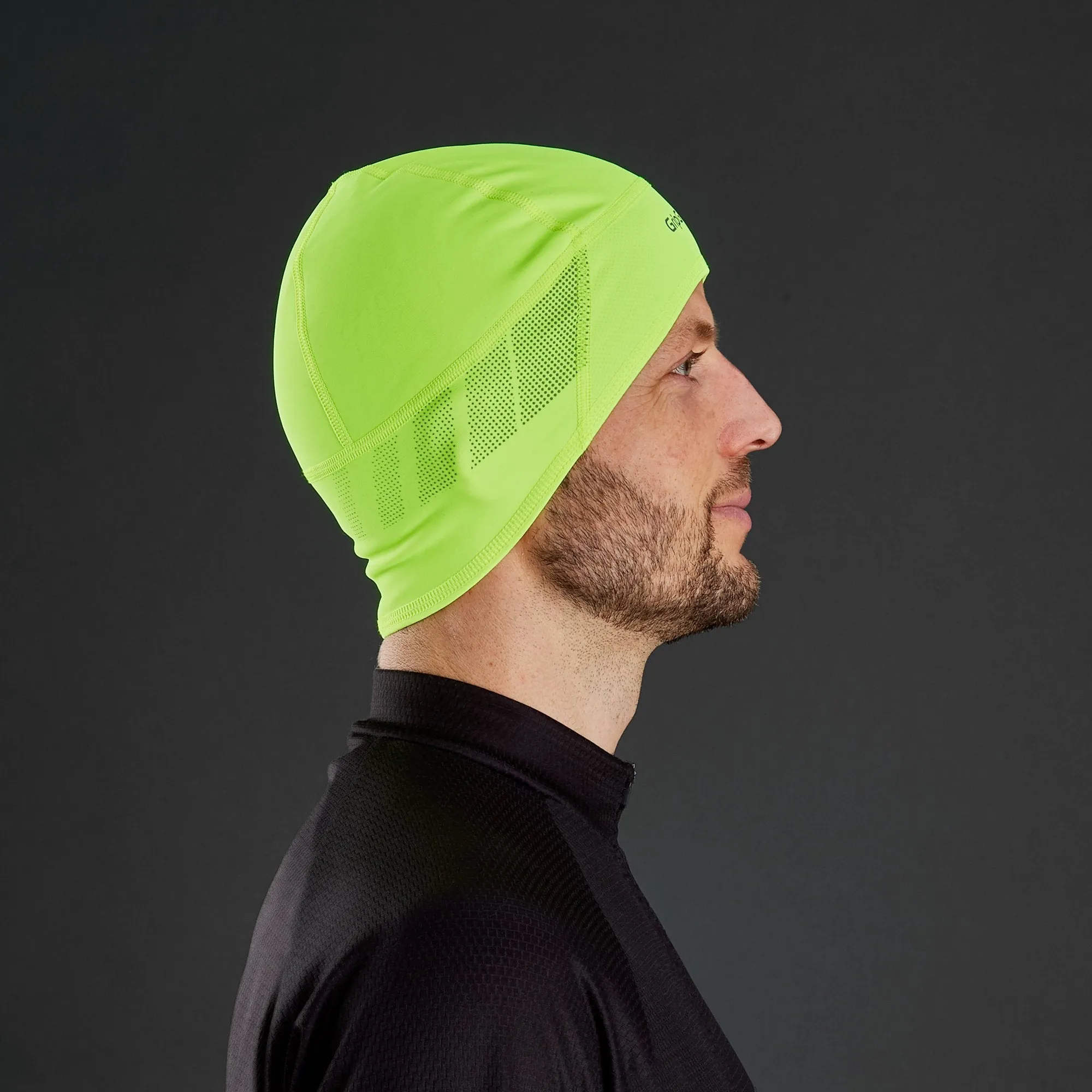 GripGrab  Windproof Hi Viz Skull Cap