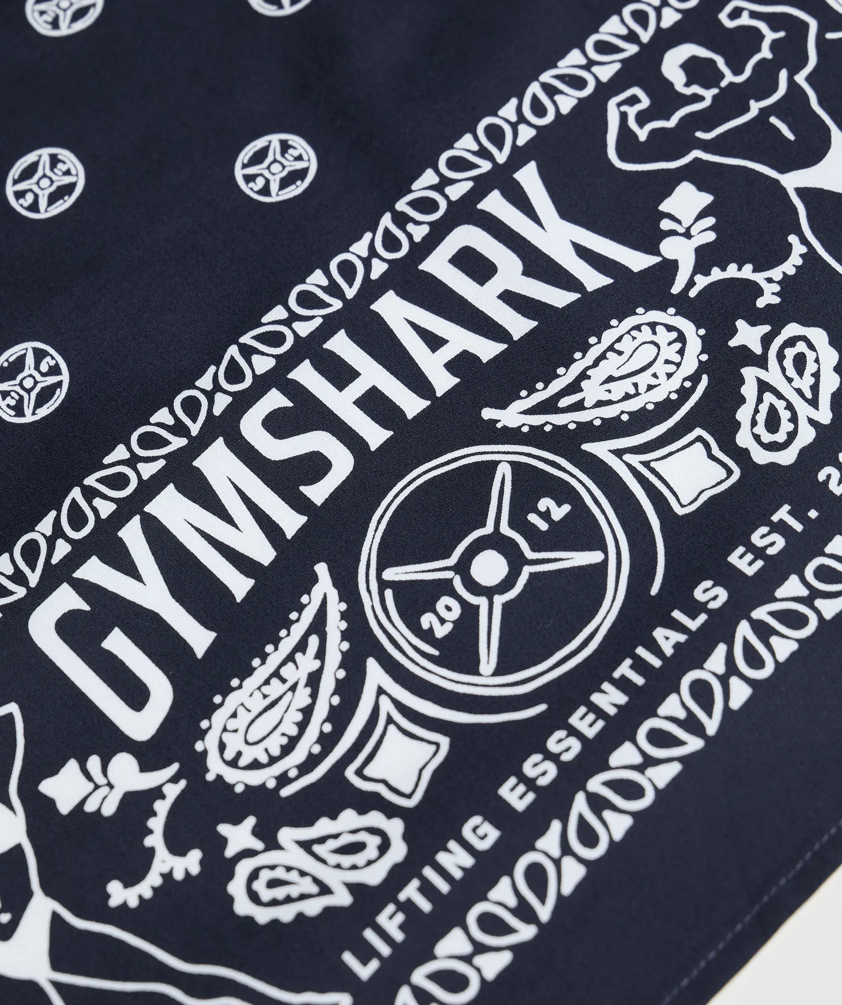 Gymshark Bandana - Heavy Blue/White