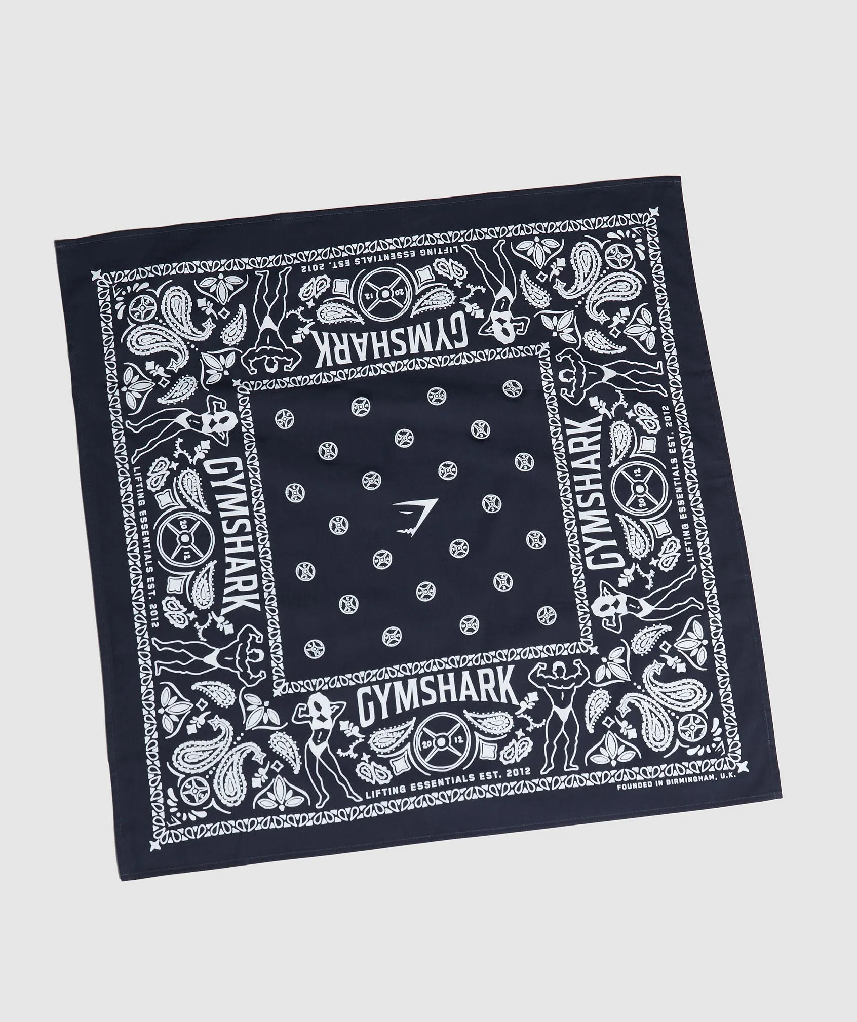 Gymshark Bandana - Heavy Blue/White