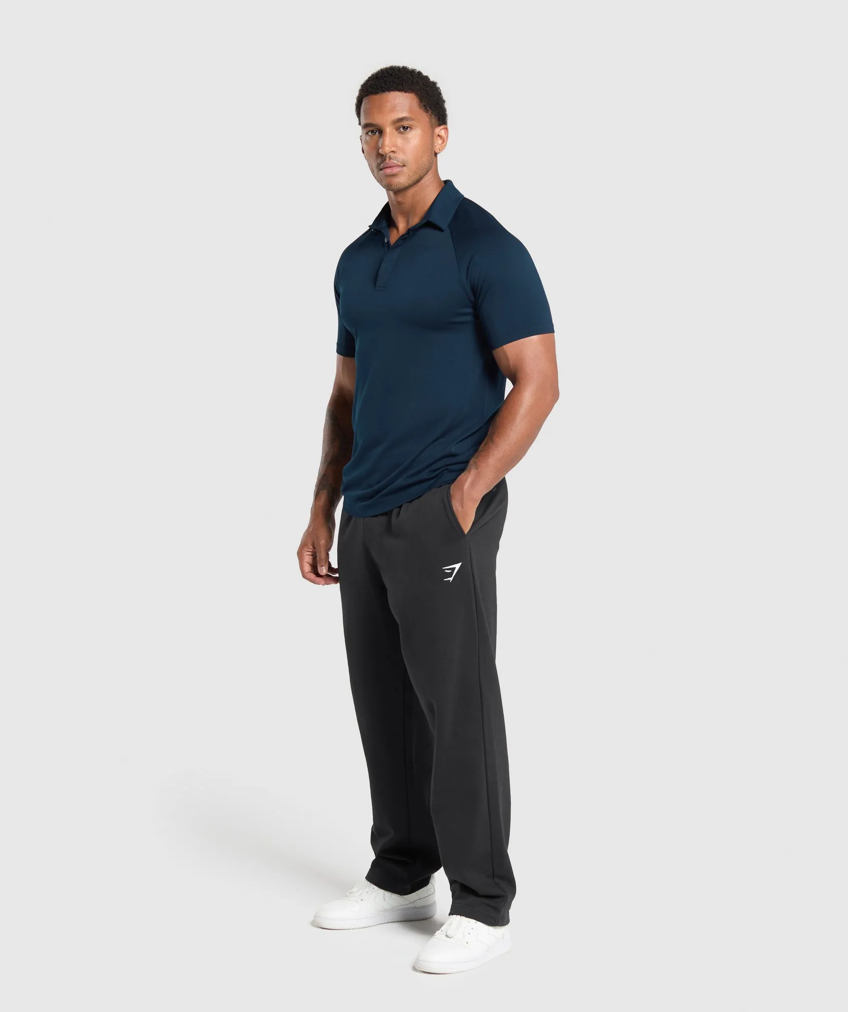 Gymshark Seamless Polo Shirt - Navy