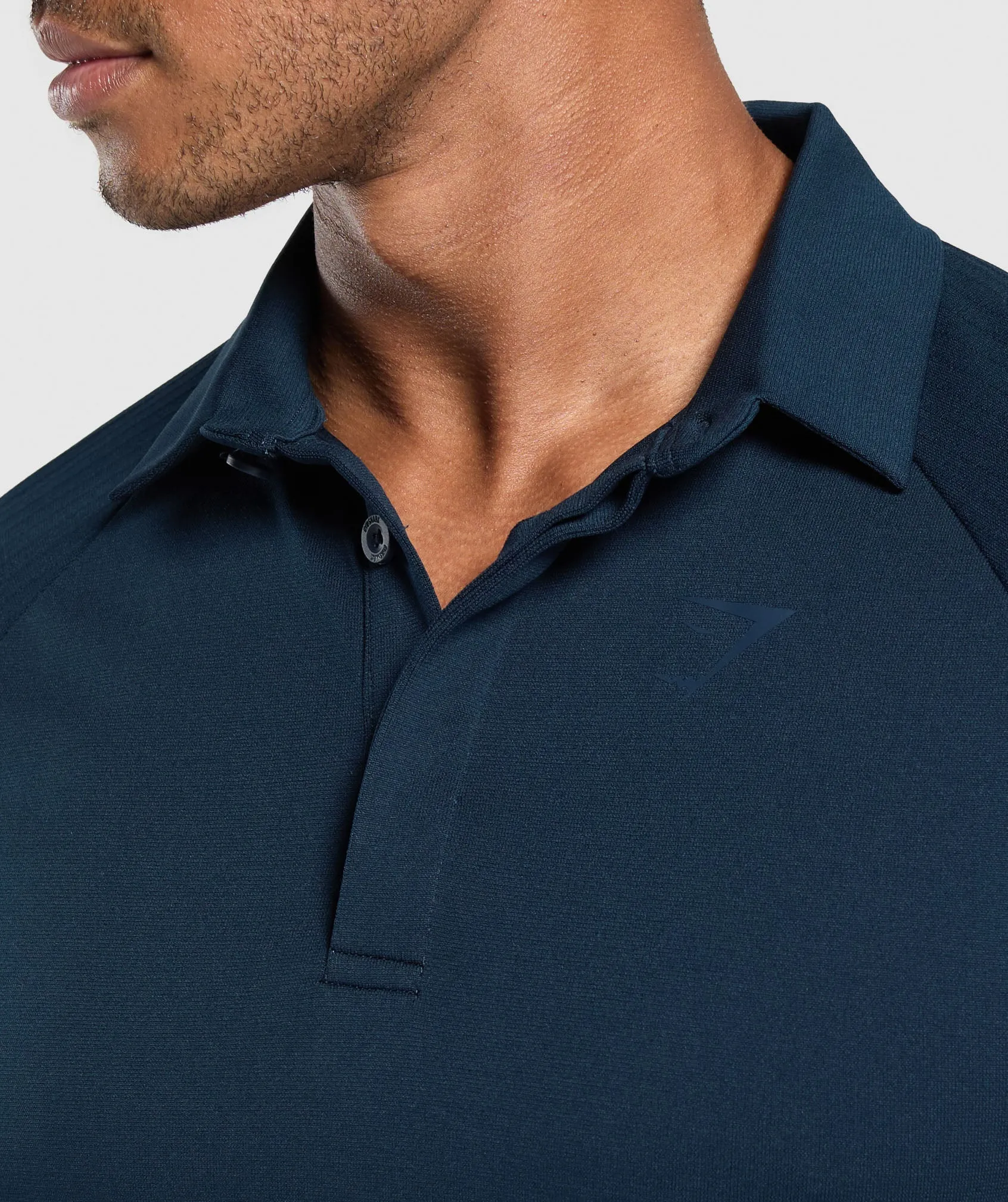 Gymshark Seamless Polo Shirt - Navy