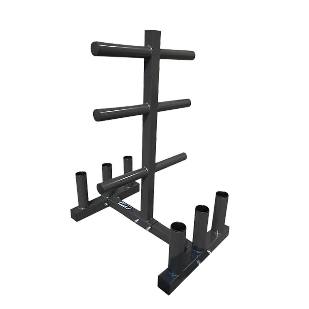 Heavy-Duty Olympic Weight Tree & Bar Rack Holder Storage