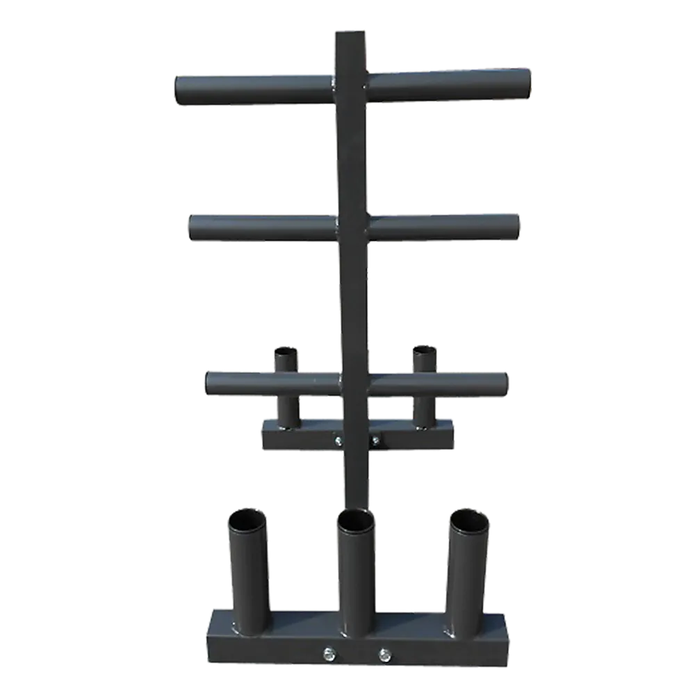 Heavy-Duty Olympic Weight Tree & Bar Rack Holder Storage