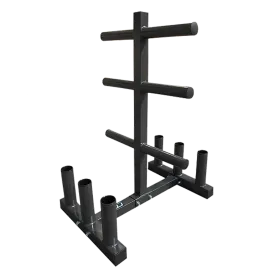 Heavy-Duty Olympic Weight Tree & Bar Rack Holder Storage