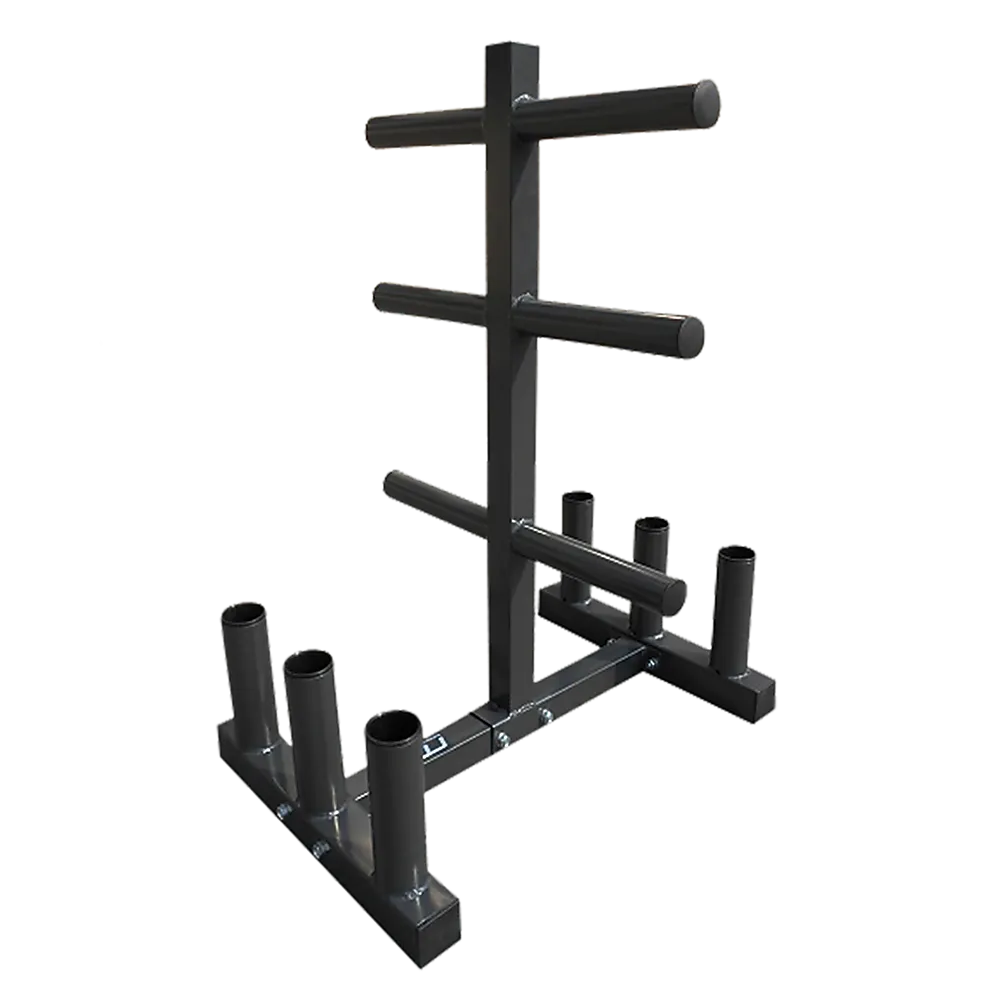 Heavy-Duty Olympic Weight Tree & Bar Rack Holder Storage