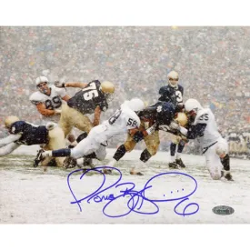 Jerome Bettis Signed Being Tackled In Snow vs. Penn State 8x10 Photo