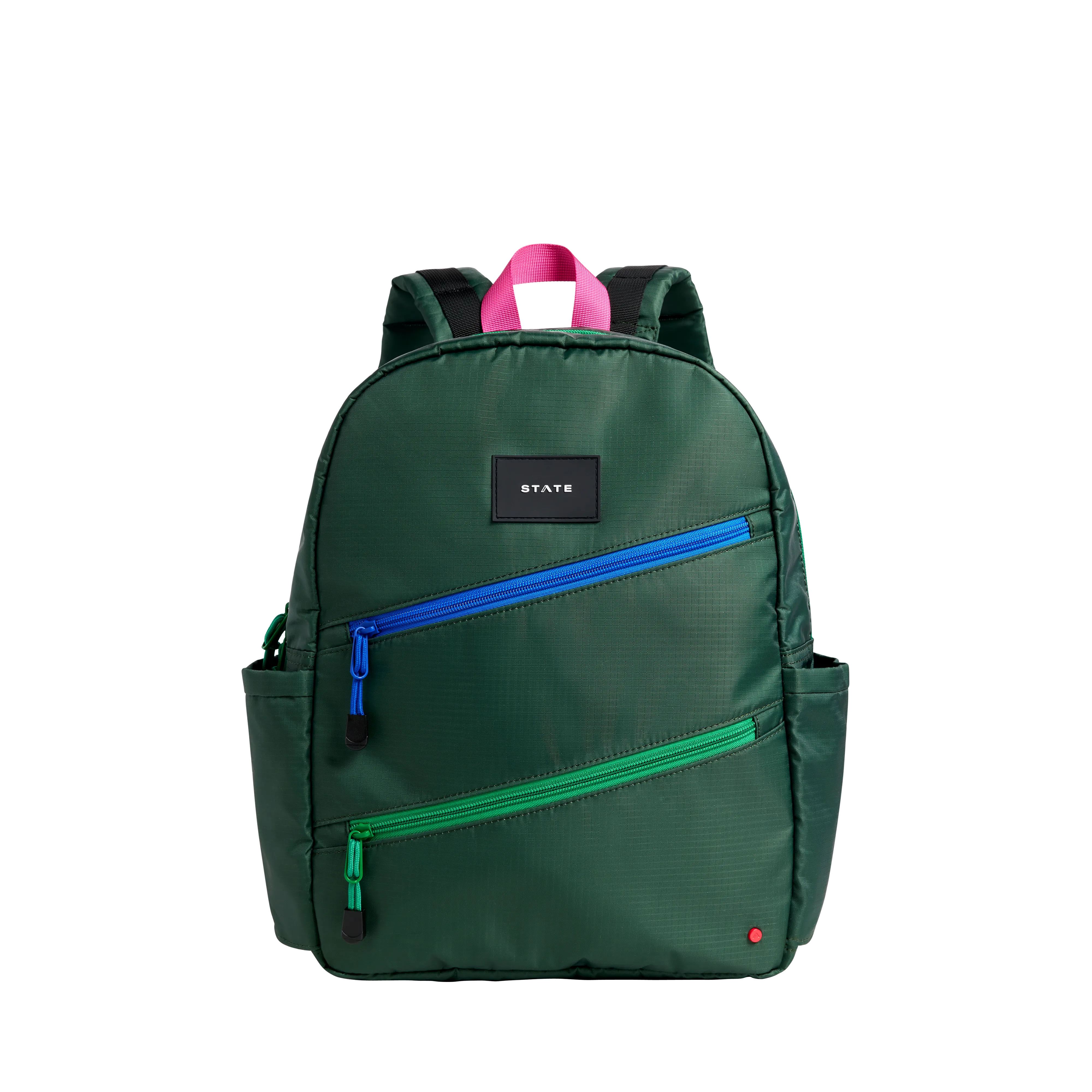 Kane Backpack | Olive Diagonal Zipper