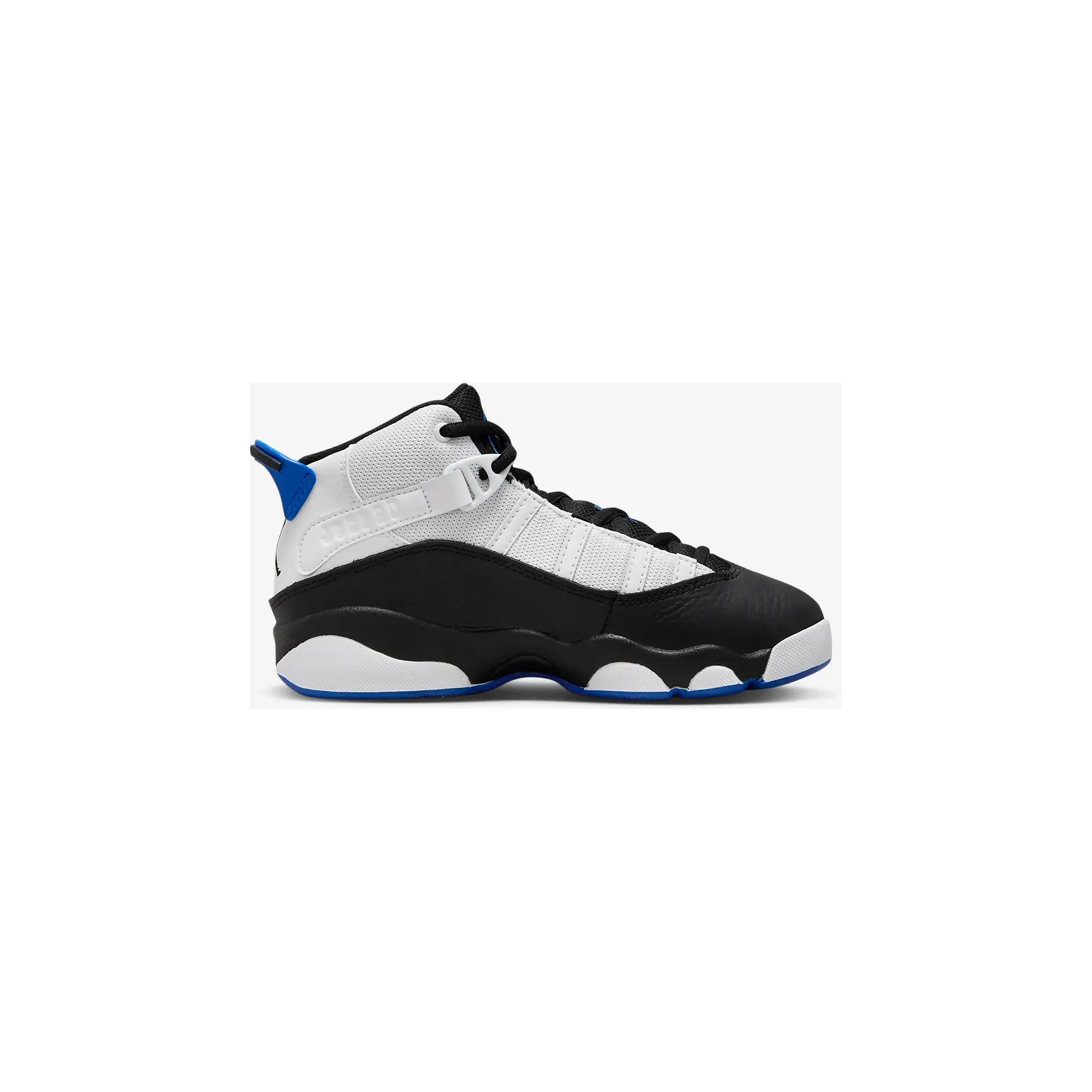 Kid's Jordan 6 Rings Shoes - White / Black / Game Royal