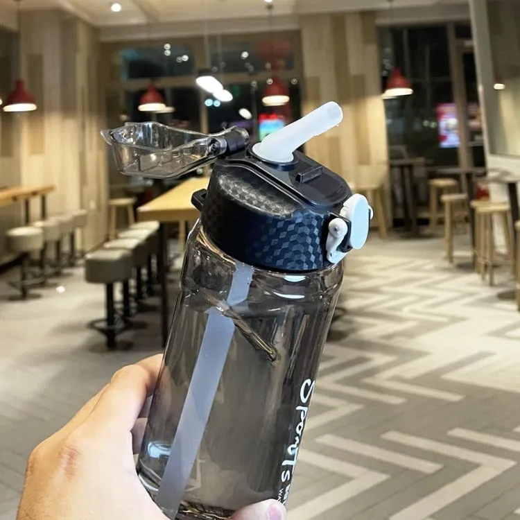 Kids Portable Transparent Water Bottle | Black 650ml