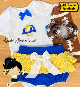 Los Angeles Rams Game Day Football Outfit Baby Girls & Toddlers