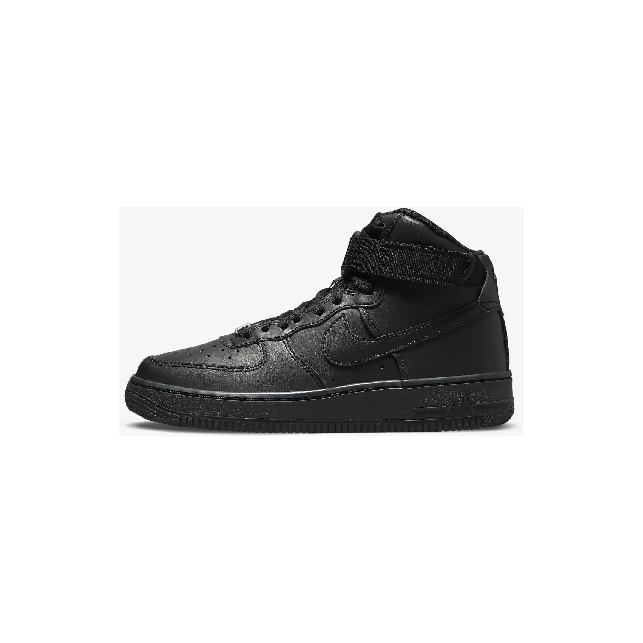 Nike Kid's Air Force 1 High LE Shoes - All Black