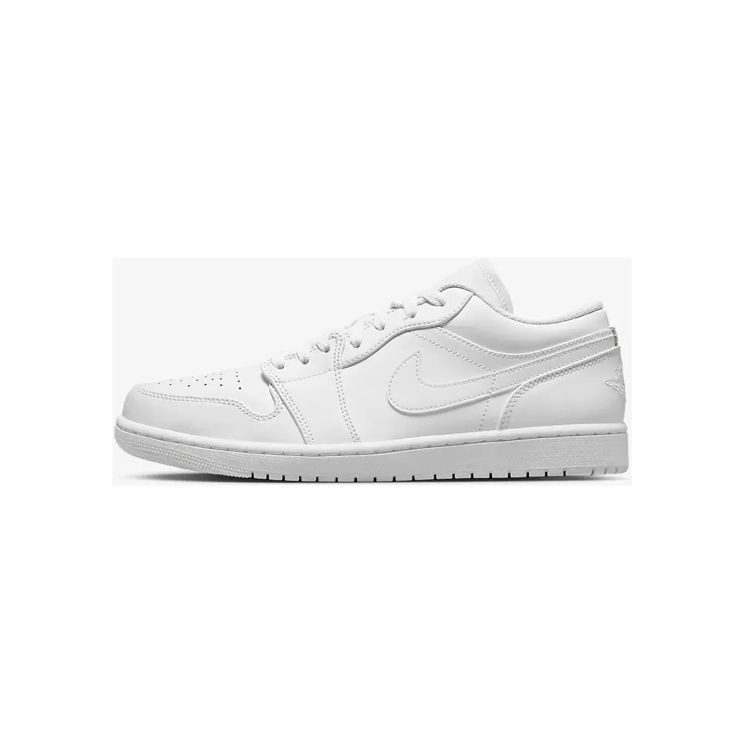 Nike Men's Air Jordan 1 Low Shoes - All White