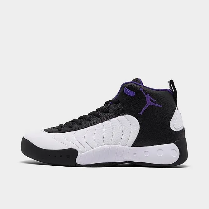 Nike Men's Air Jordan Jumpman Team 1 Shoes - White / Black / Field Purple