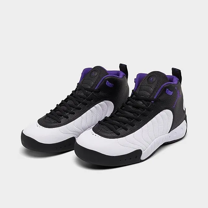 Nike Men's Air Jordan Jumpman Team 1 Shoes - White / Black / Field Purple