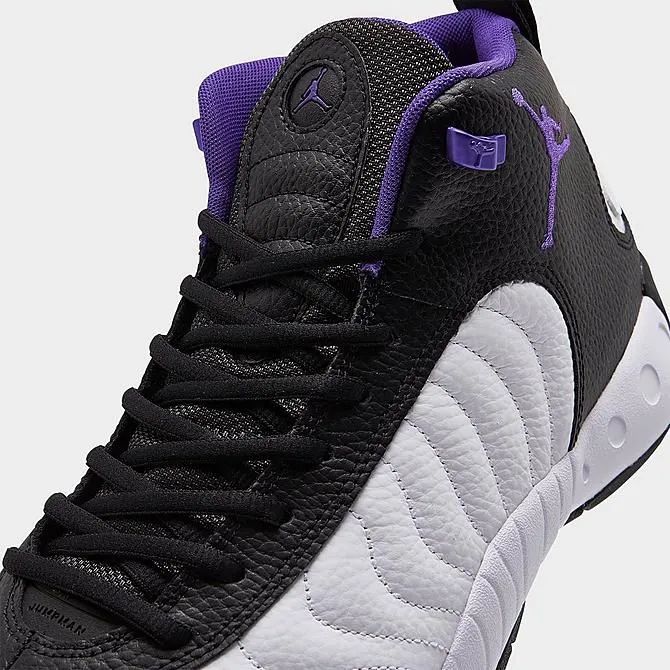 Nike Men's Air Jordan Jumpman Team 1 Shoes - White / Black / Field Purple