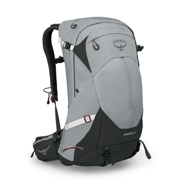 Osprey Stratos 34 Litre Men's Hiking Daypack / Overnight Backpack - Zip Panel Opening - Latest Model