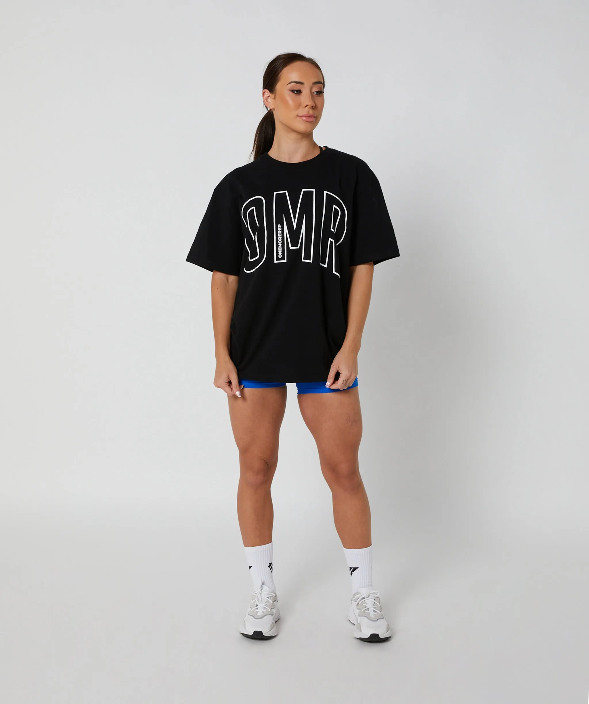 Oversized Pump Tee Black/White