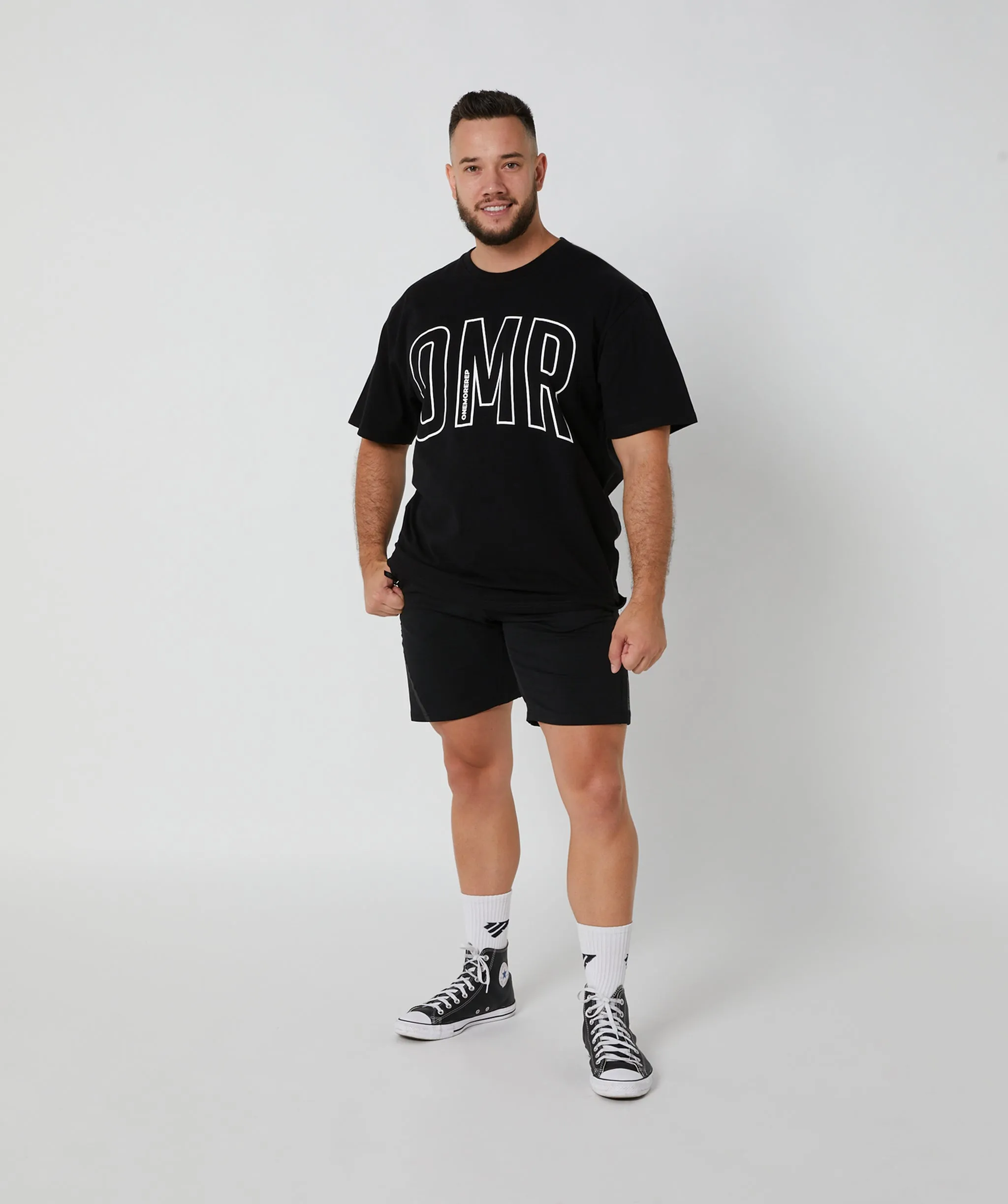 Oversized Pump Tee Black/White