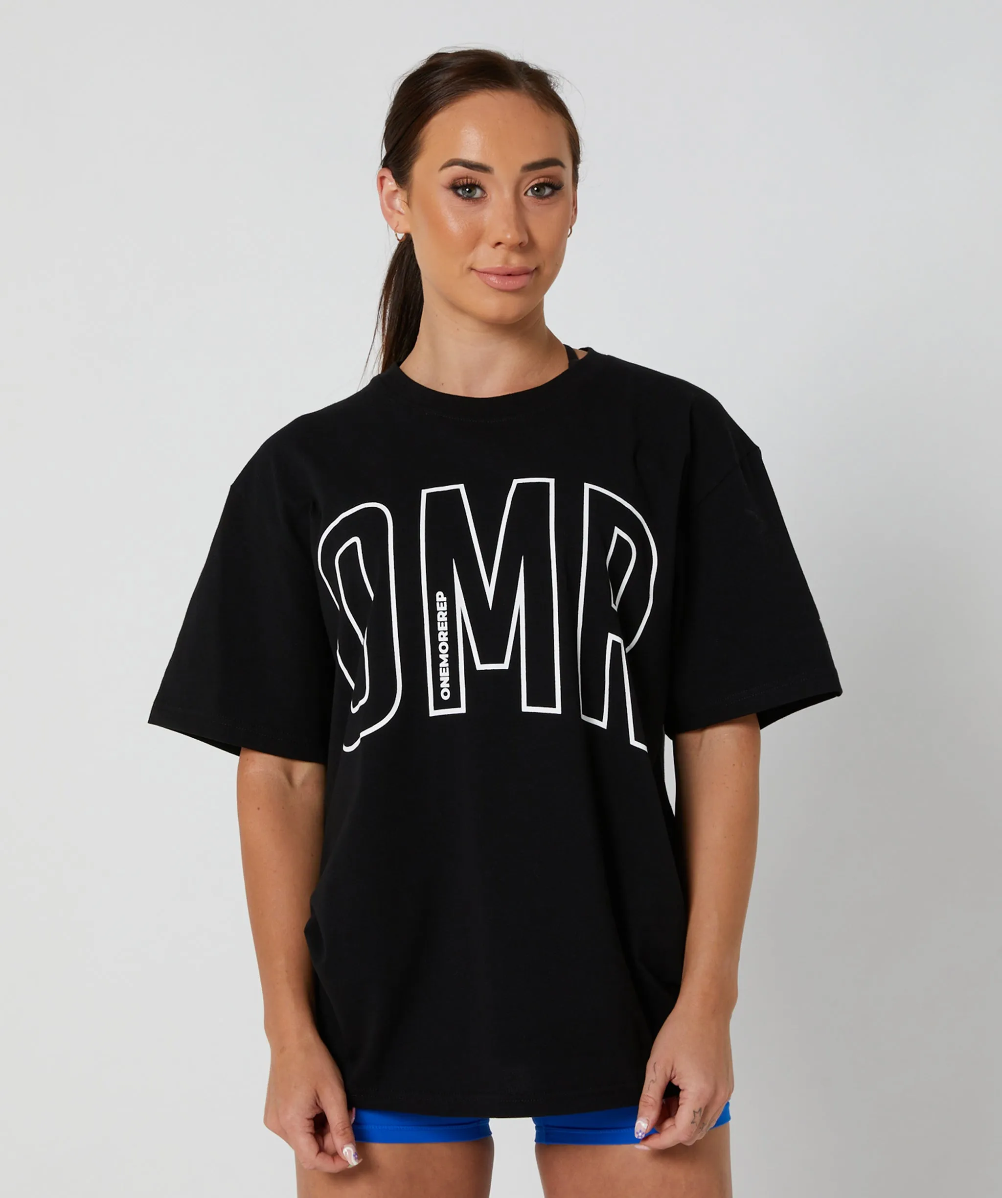 Oversized Pump Tee Black/White