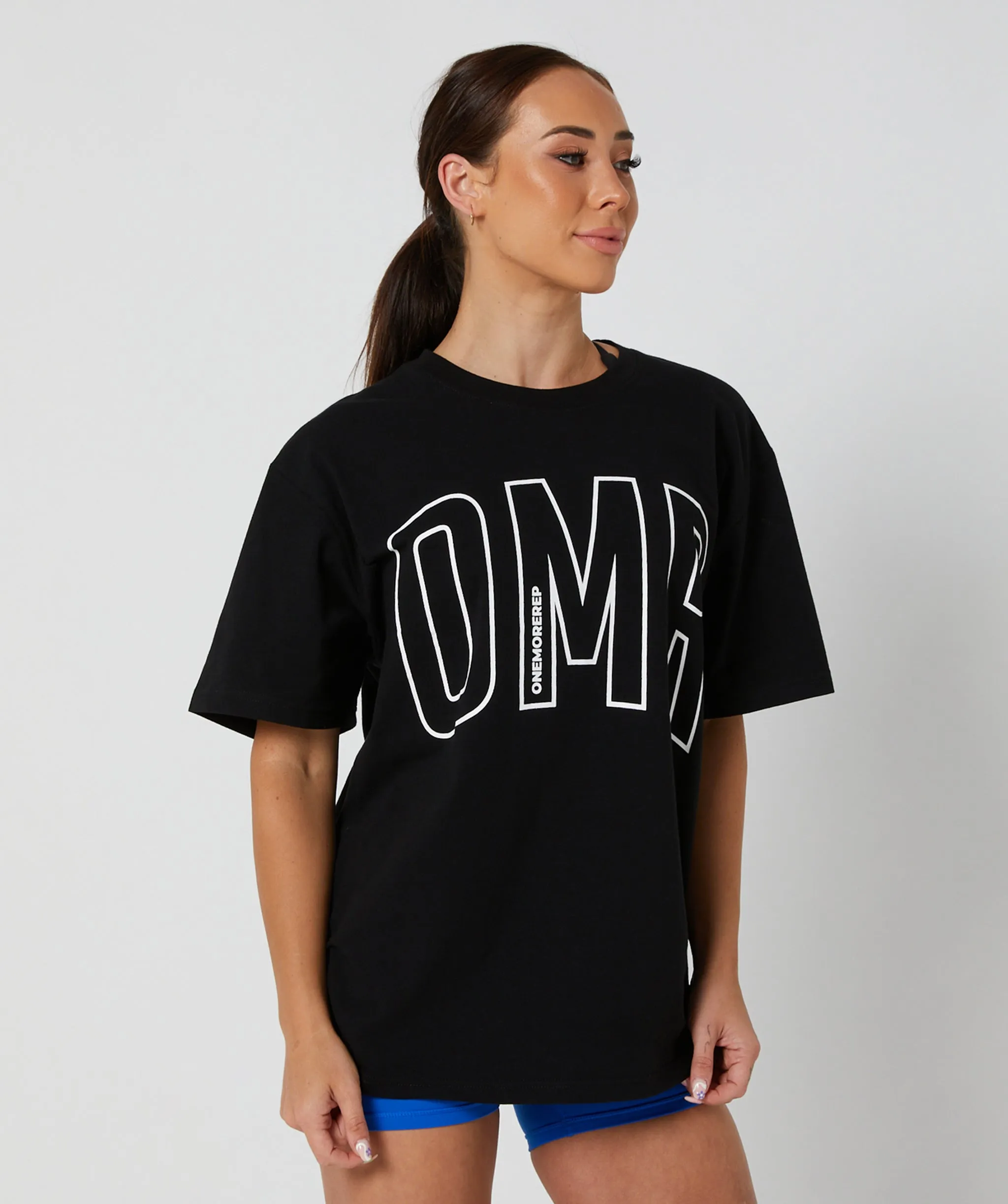 Oversized Pump Tee Black/White